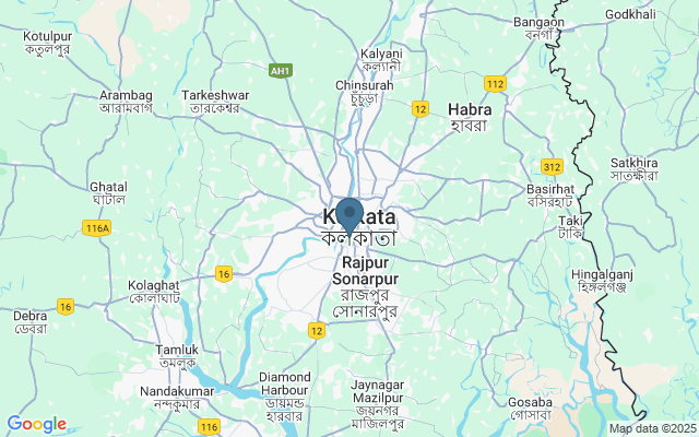 Kaart met locatie New Market Kolkata